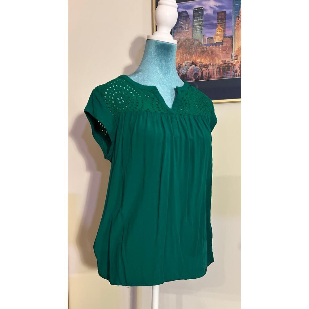 Pale Sky beautiful￼ green sleeveless top size small